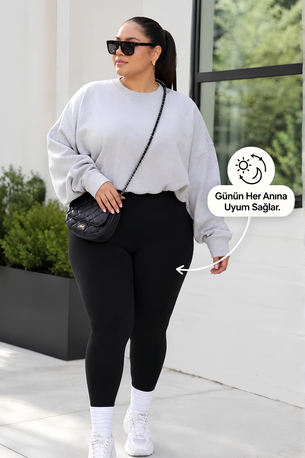 Ukala ''Curvy'' Büyük Beden Kışlık Dikişsiz Tayt